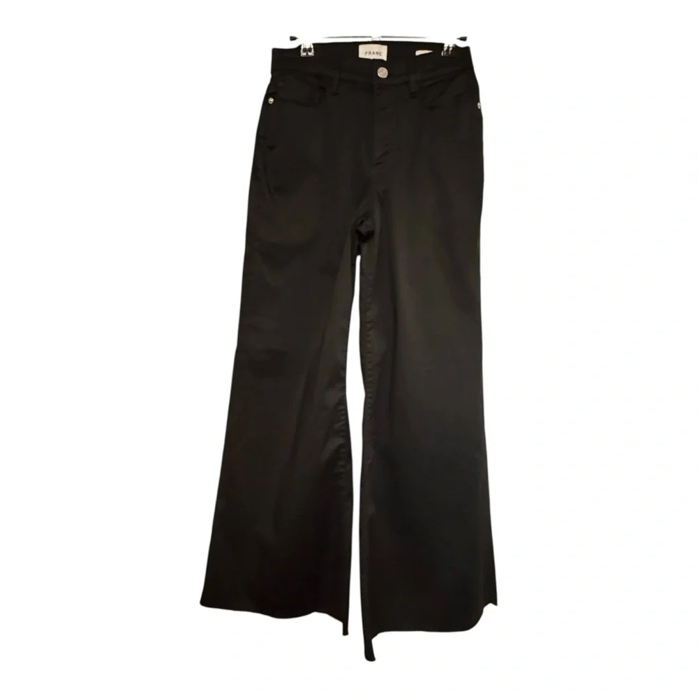 FRAME Denim Le Palazzo Sateen - Black NWT